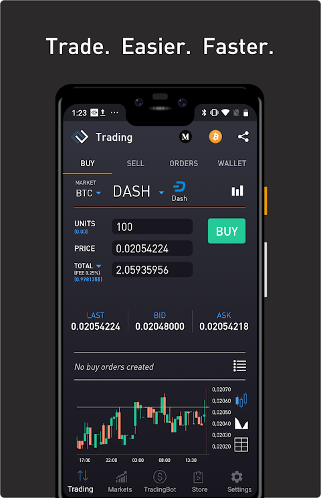 Bittrex Tracker - Realtime Coin Price on Bittrex APK + Mod for Android.