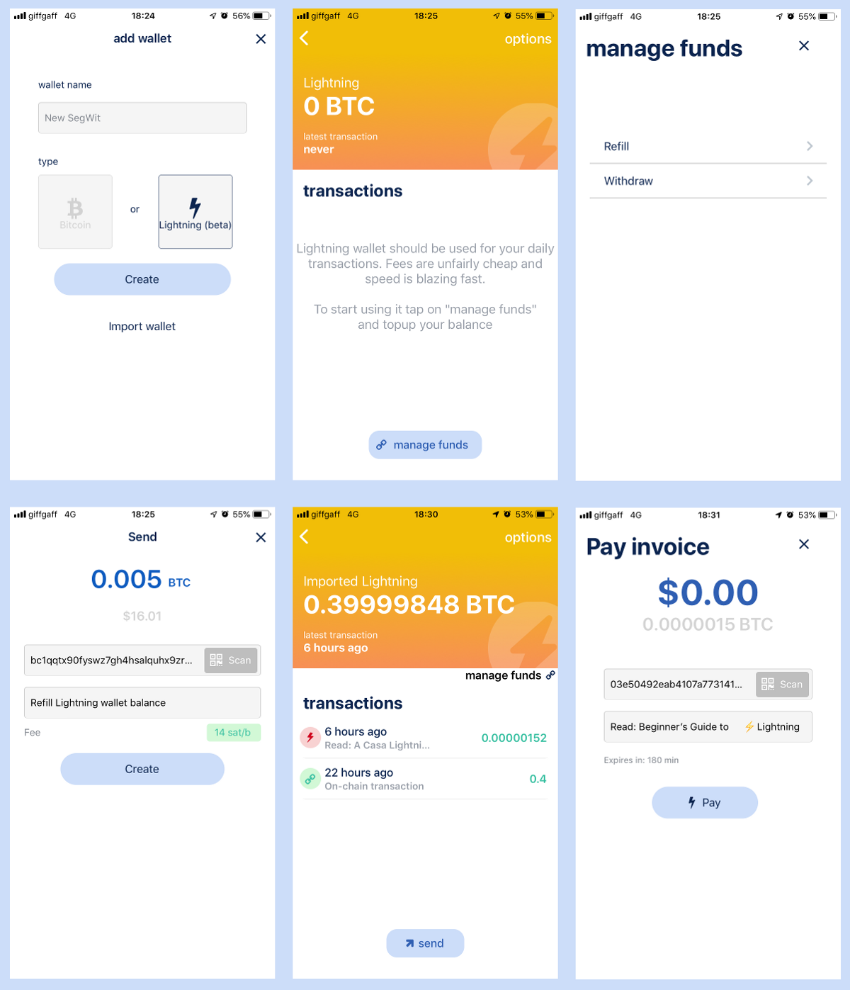 Features - Bitcoin wallet for iOS and Android | BlueWallet - Bitcoin Wallet for iOS and Android