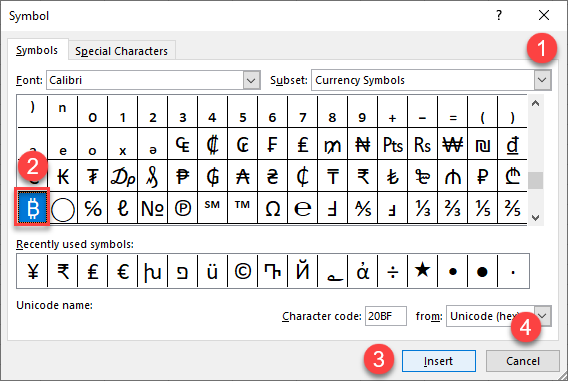 Crypto data in Excel – Dave