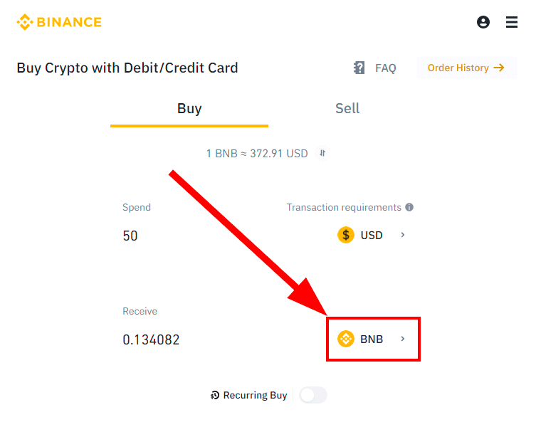 Buy BNB with a credit card and debit card Instantly - ChangeHero