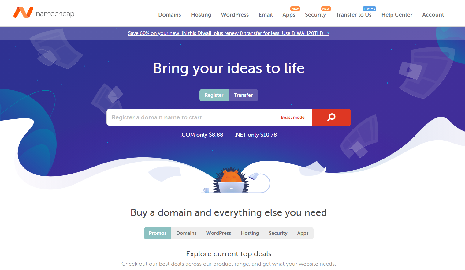 Domain Name Registration with Hosting | InMotion Hosting