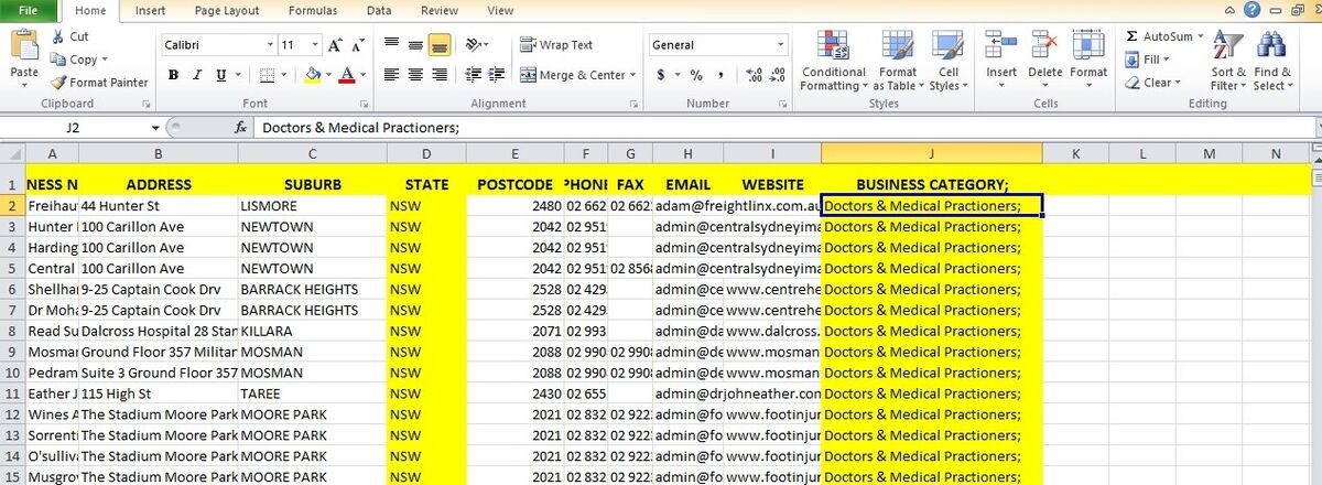 Australia Business Email Database - Updated, Verified List!