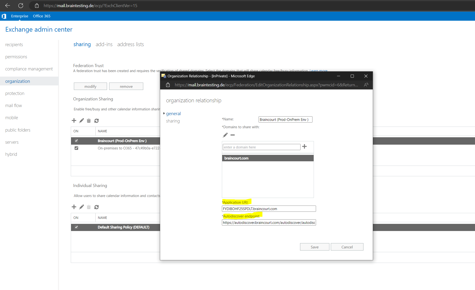 Creating a Hybrid Configuration with Exchange and Office | Practical