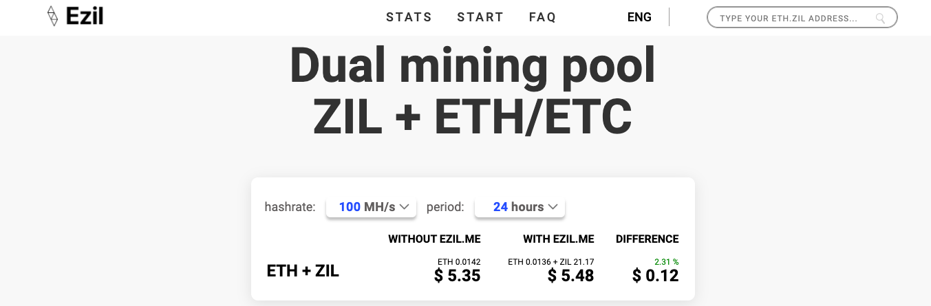 Ezil - Mining pool