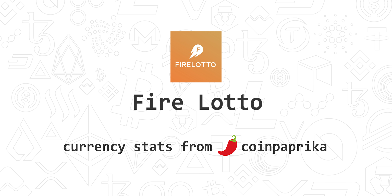 Fire Lotto - Live Fire Lotto price and market cap