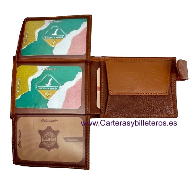 Men's Wallet with Coin Pouch | Loose change | JC Leathercrafts