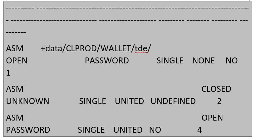 Change tde password using dbaascli