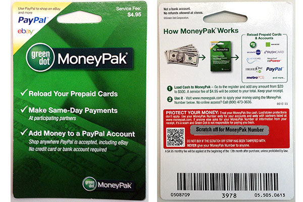 Green Dot MoneyPak Issues - Page 2 - PayPal Community