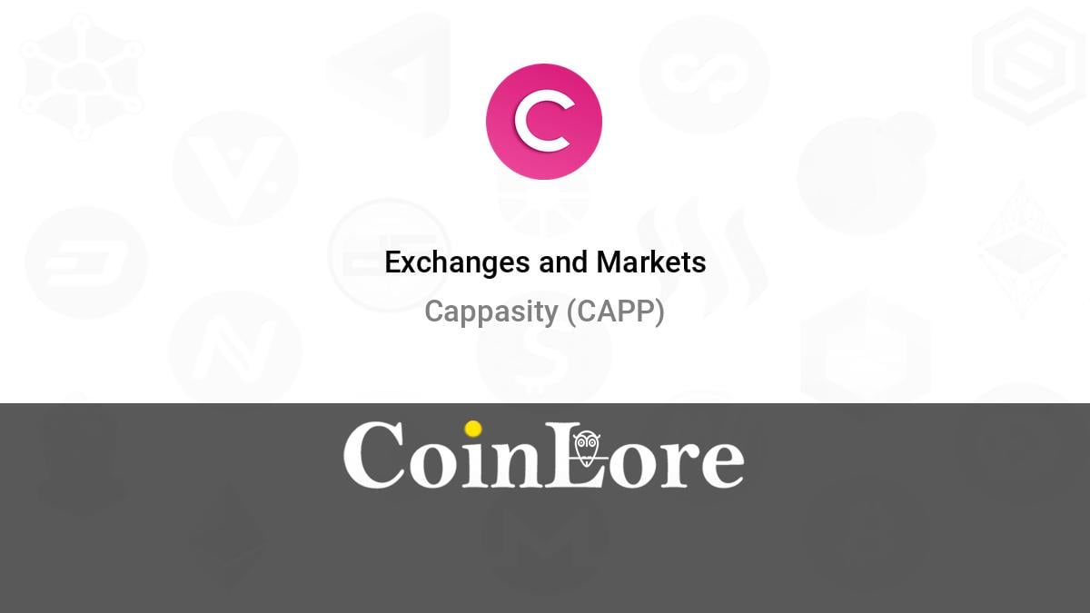 Cappasity (CAPP) News Feed | CoinCodex