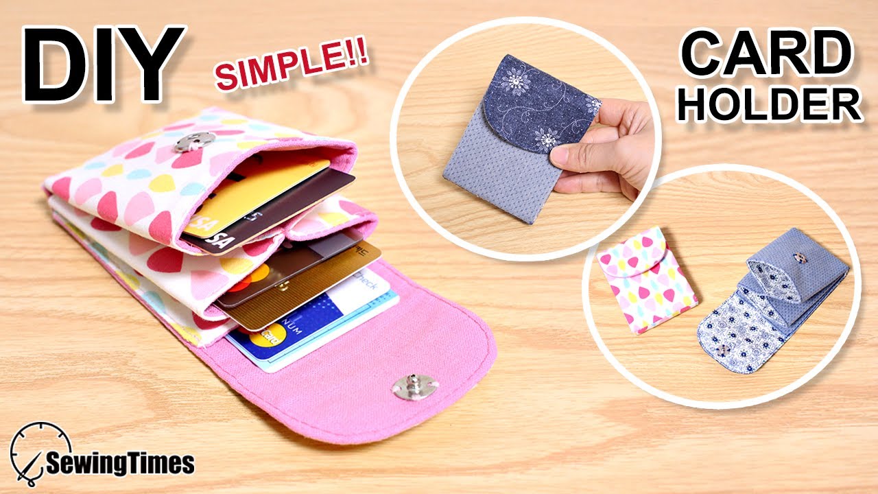 Easy DIY Slim Card Wallet – diy pouch and bag with sewingtimes