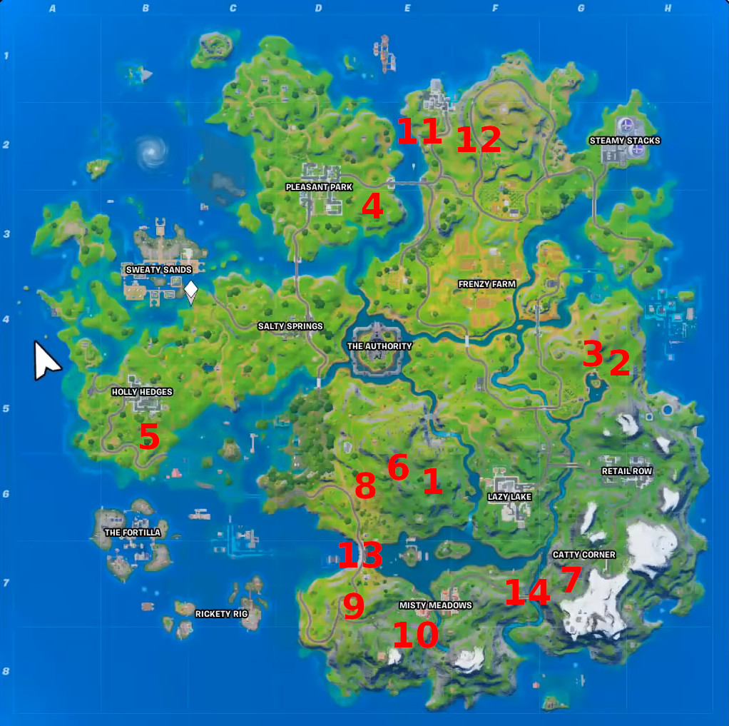 Fortnite Season 5 XP Coin Locations Guide