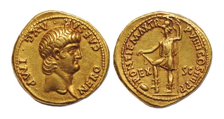 Aureus (Coin) Portraying Emperor Nero | The Art Institute of Chicago