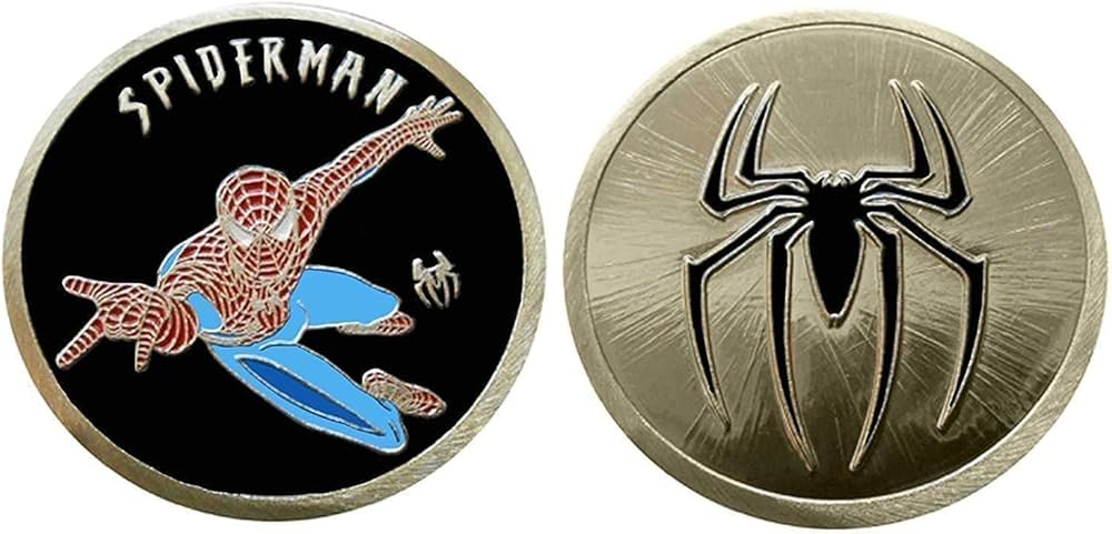 1PC SPIDER-MAN Distressed Commemorative Challenge Coins Collection Gifts £ - PicClick UK