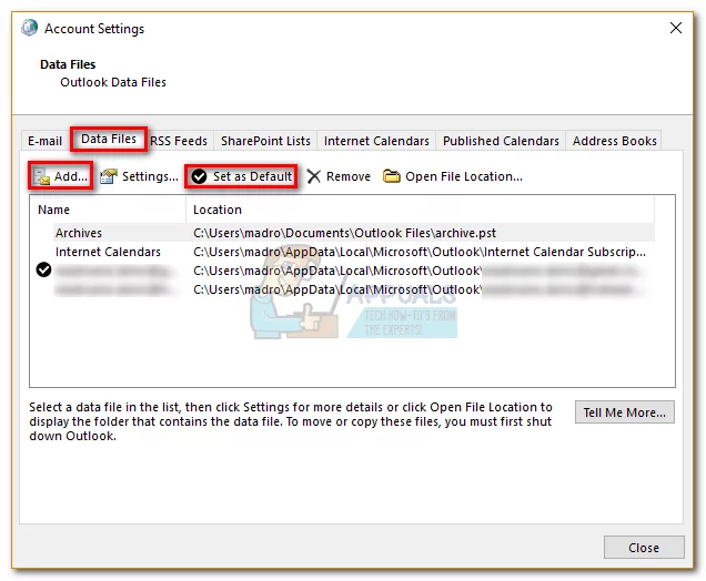 How to Remove the Primary Account from Outlook