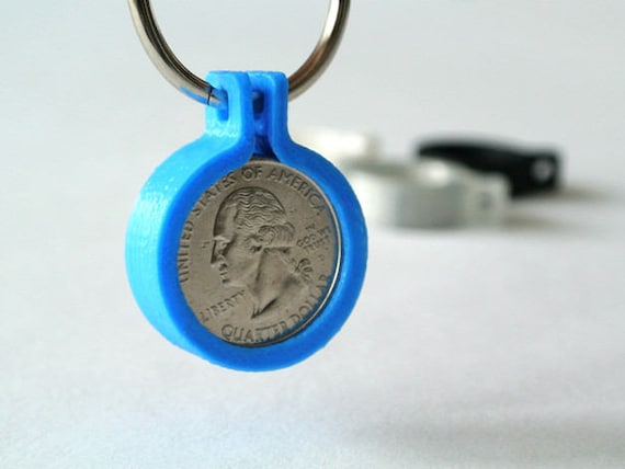 Shopping trolley coin holder keyring - key rings - PADD