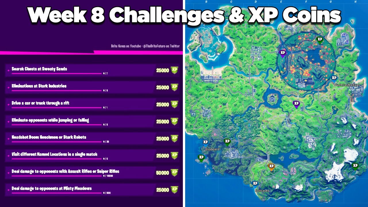 Fortnite Season 4 Week 8 XP Coins - Pro Game Guides