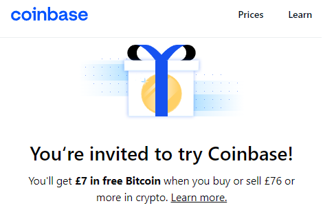 Coinbase Bitcoin Wallet: Earn $10 Referral Bonus to Buy/Sell $ Crypto