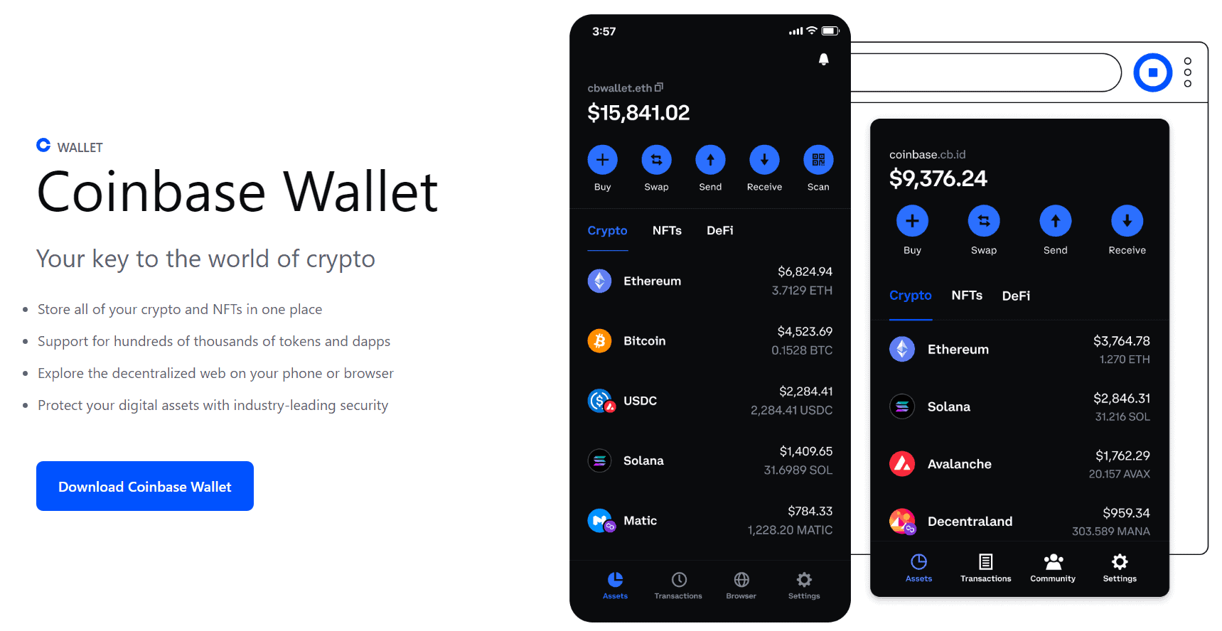 ‎Coinbase Wallet: NFTs & Crypto on the App Store