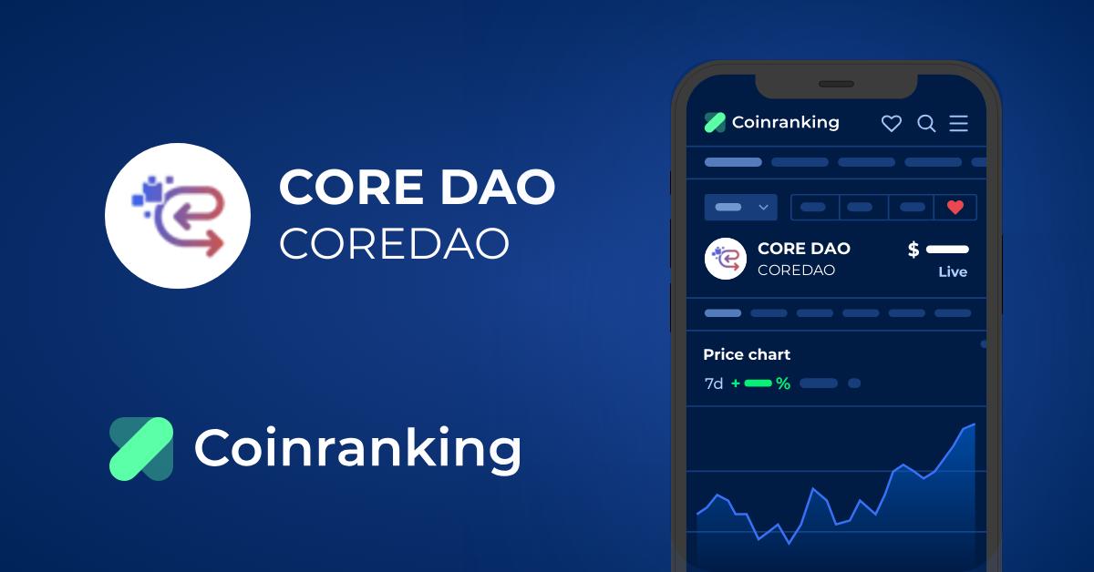 Core price today, CORE to USD live price, marketcap and chart | CoinMarketCap