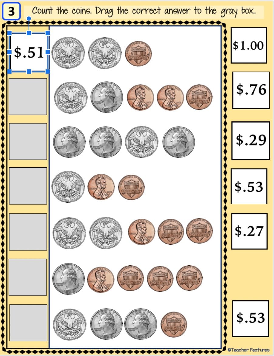 Counting Money: Paying for Toys - Google Slides & Seesaw Activity - The Measured Mom