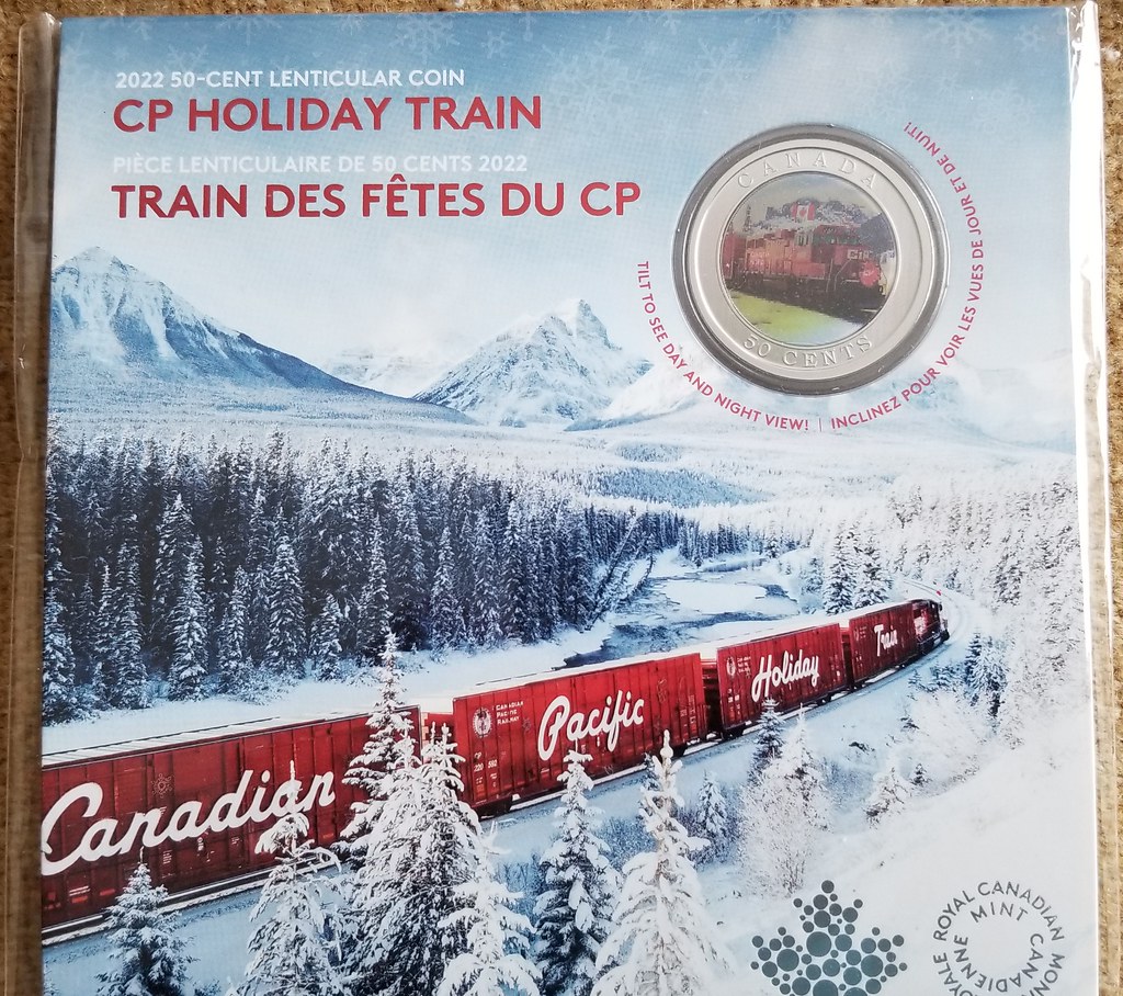 Cent CP Holiday Train Lenticular Coin