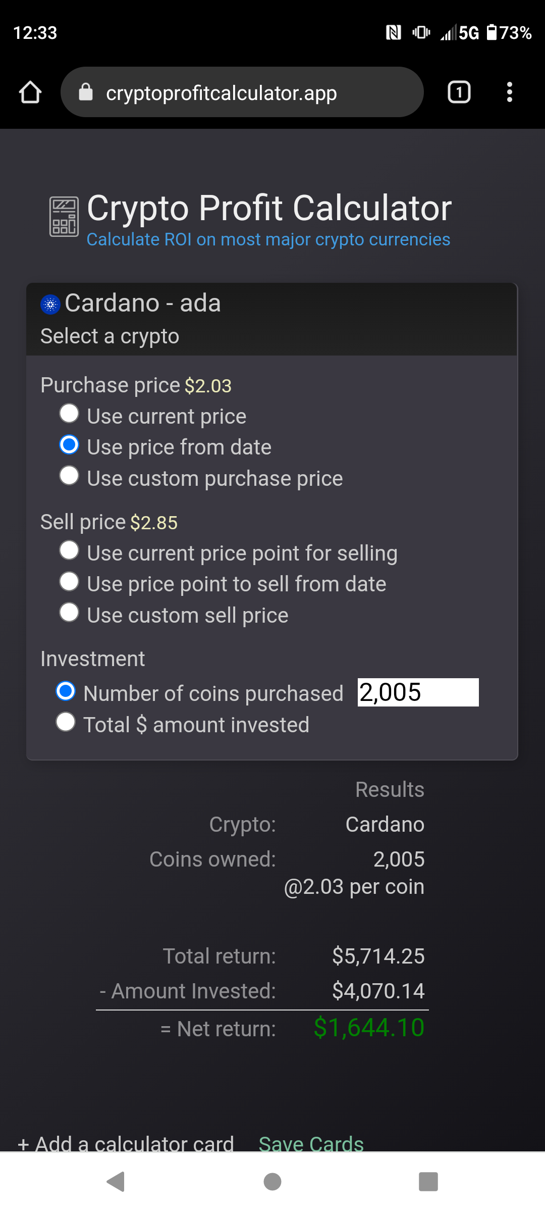 Crypto Profit Calculator -Live APK (Android App) - Free Download