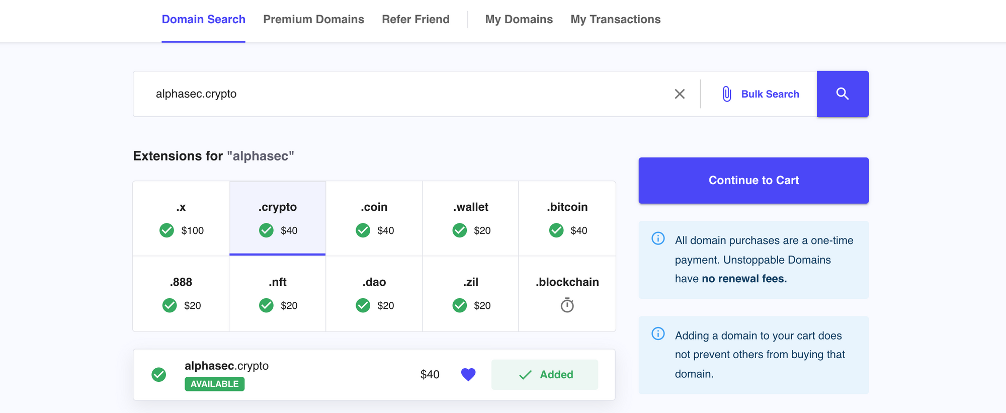 Web3 Domain Registrar - Web3 Domains TLD & SLD