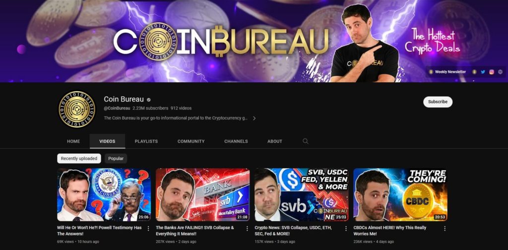 Crypto YouTubers List | Best Crypto YouTube Channels Ranked