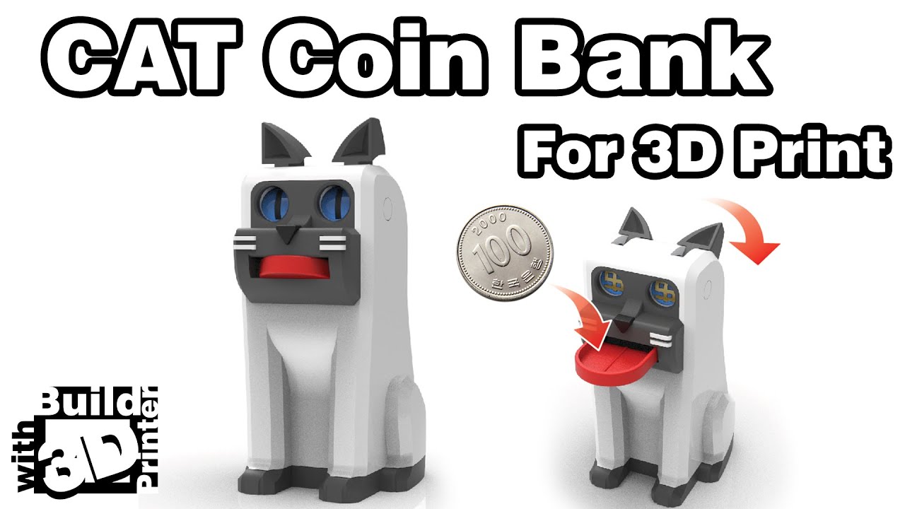 ▷ cat bank 3d models 【 STLFinder 】