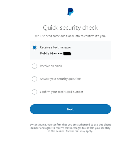 Solved: Security Codes being sent - PayPal Community