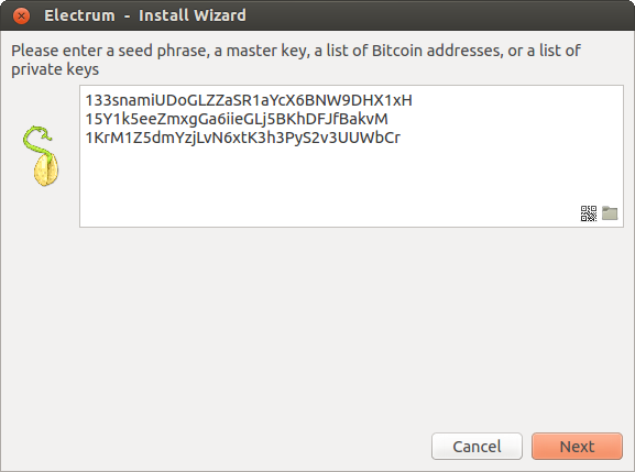 Electrum Bitcoin Wallet