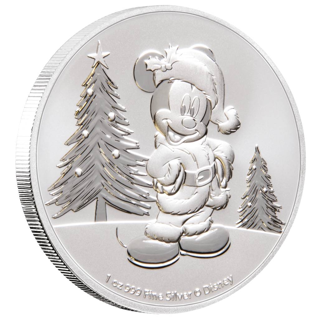 $2 Fine Silver Coin – Christmas Holiday Tree - Bullion Mart