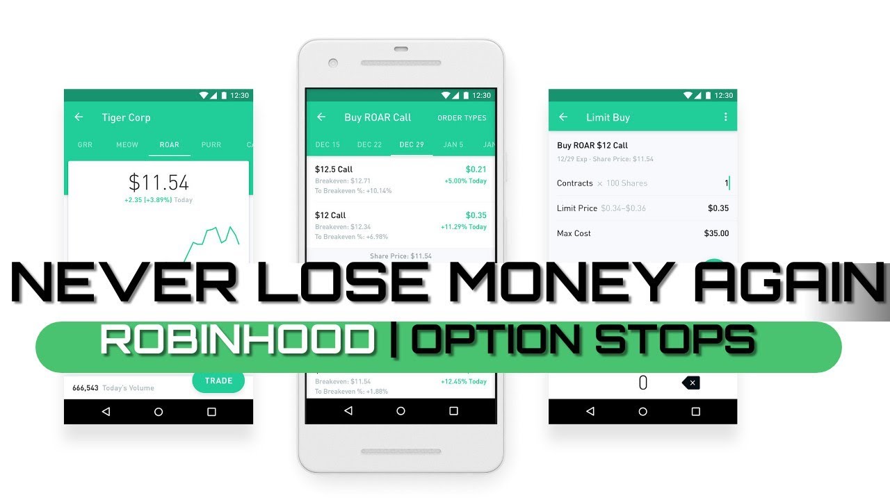 Stop limit order | Robinhood