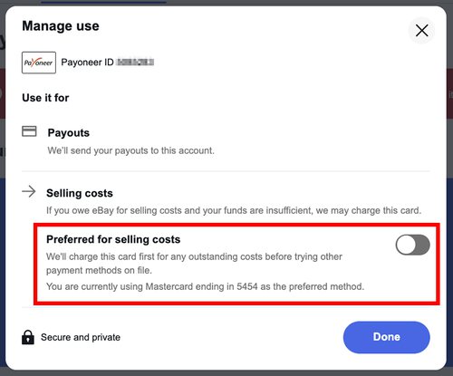 How do I change payment methods for Ebay shipping - PayPal Community