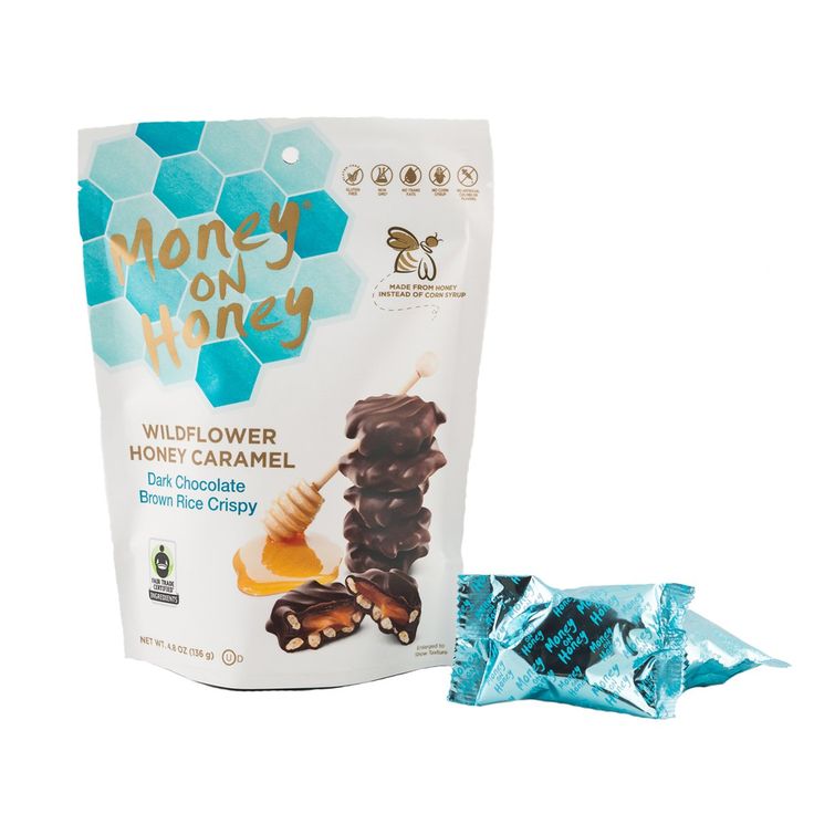 Money on Honey Wildflower Honey Caramel Milk Chocolate French Sea Salt - Sweets and Snacks Expo