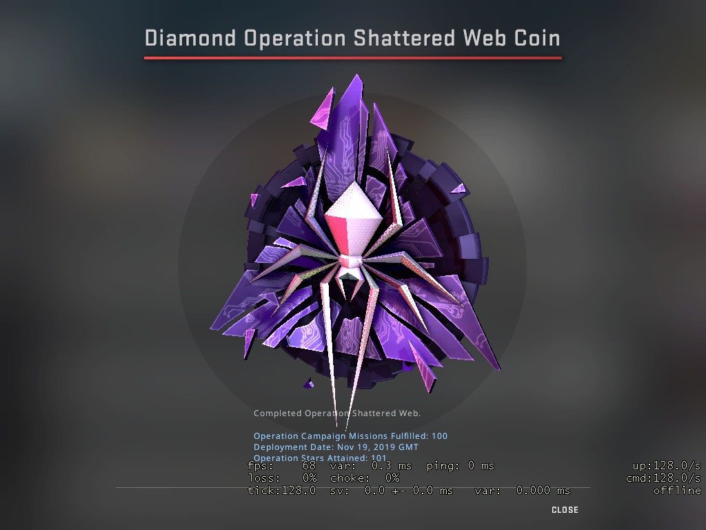 Operation Shattered Web Coin Diamond or Gold? :: Counter-Strike 2 General Discussions