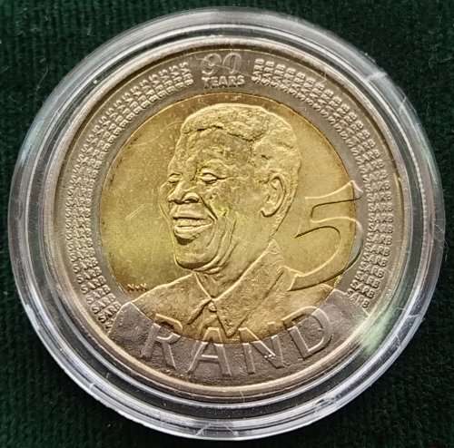 5 Rand (Nelson Mandela 90th Birthday) - South Africa – Numista