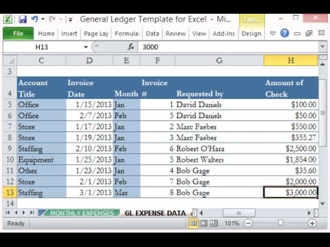 How to Make a Ledger in Excel (with Easy Steps) - ExcelDemy