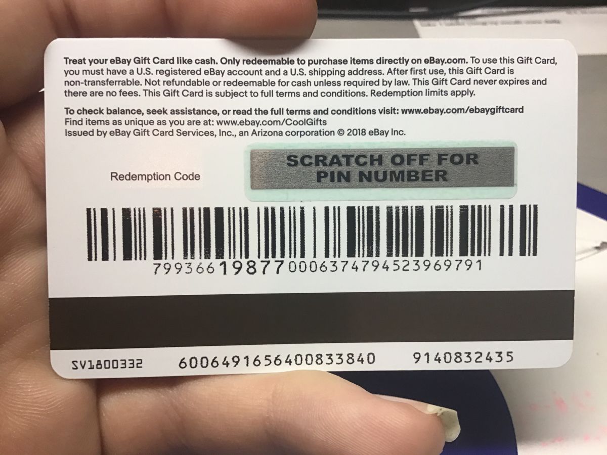 eBay gift card redemption code - The eBay Community