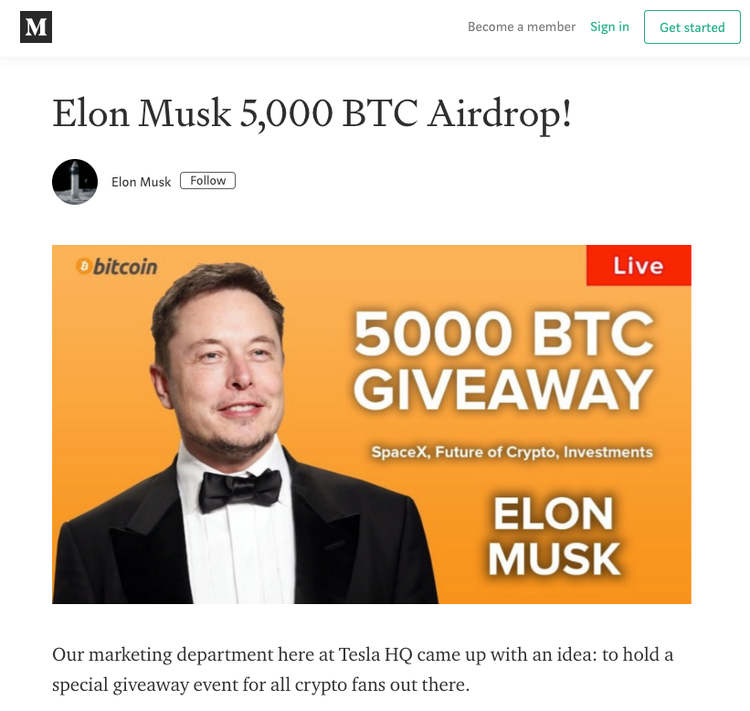 Don’t Let the Elon Musk “Freedom Giveaway” Crypto Scam Swindle You