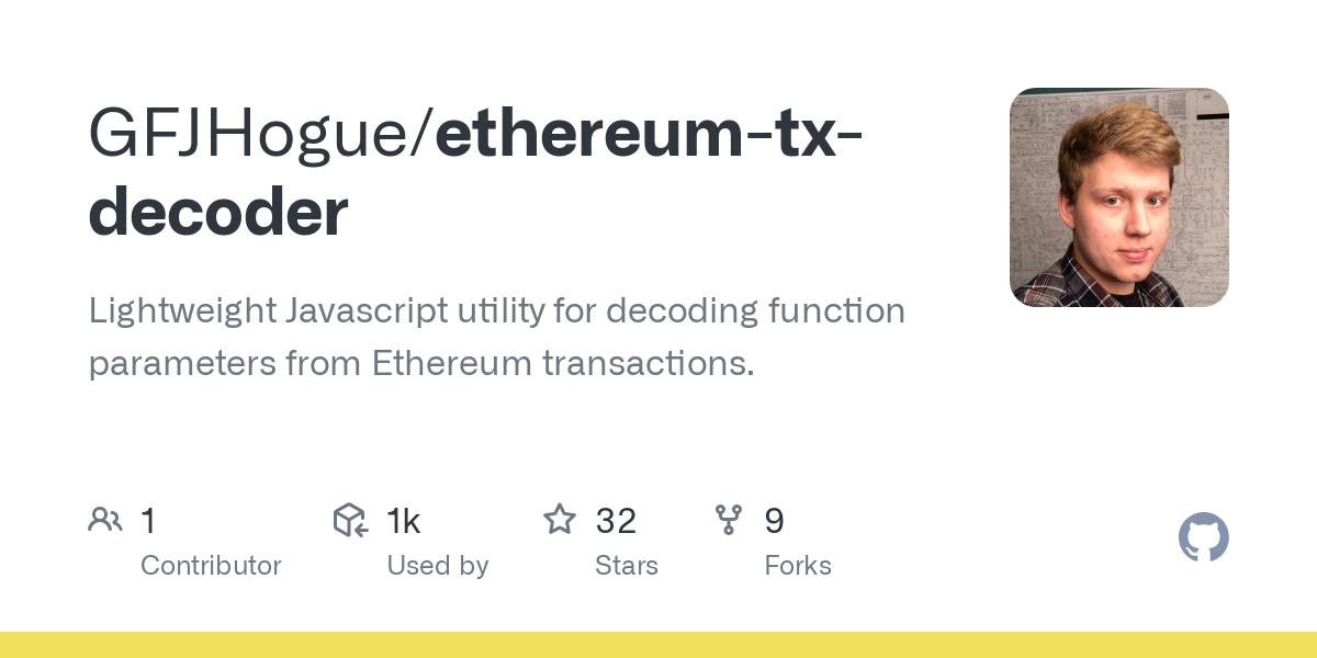 Ethereum input data decoder