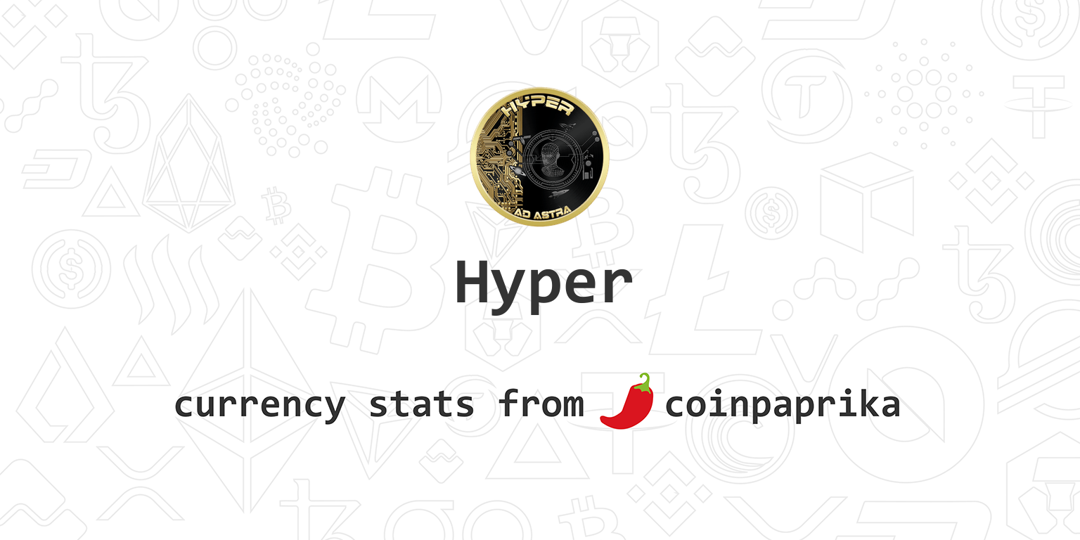 HyperChainX Price Today - HYPER Coin Price Chart & Crypto Market Cap