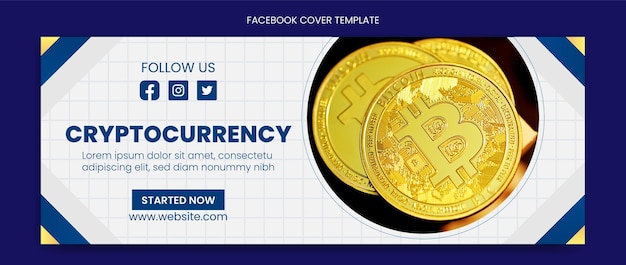 Crypto Currency Facebook Page Cover Template | Bitcoin | PSD Free Download - Pikbest