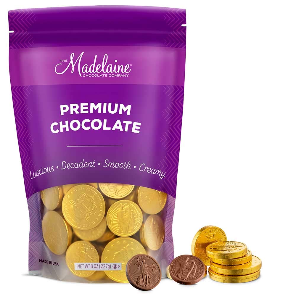 Madelaine Premium Milk Chocolate Gold Coins Large Malaysia | Ubuy