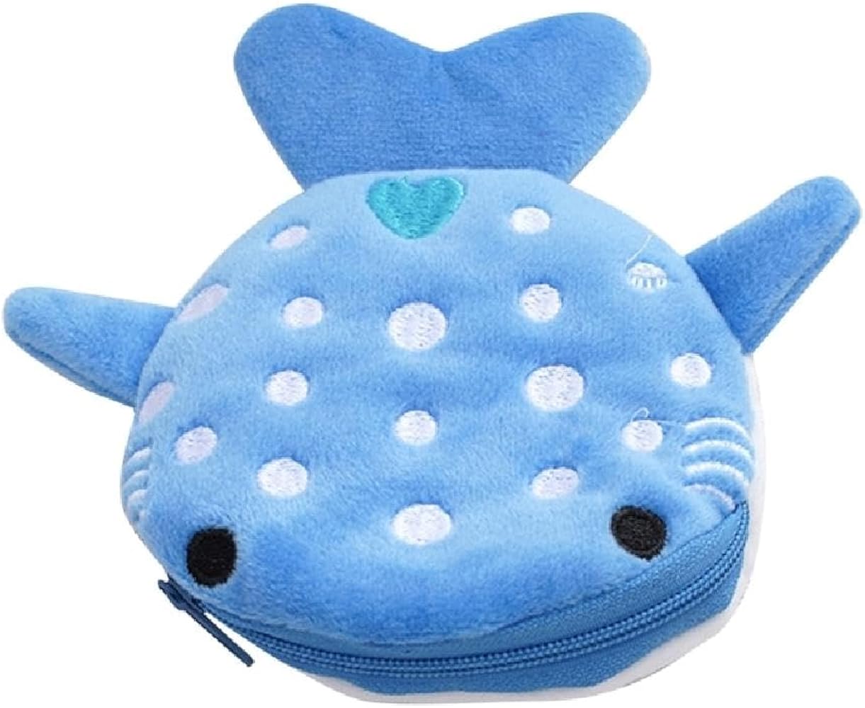 Wool Felt Coin Purse Whale Shark Ocean - Shop sheepmountain Coin Purses - Pinkoi