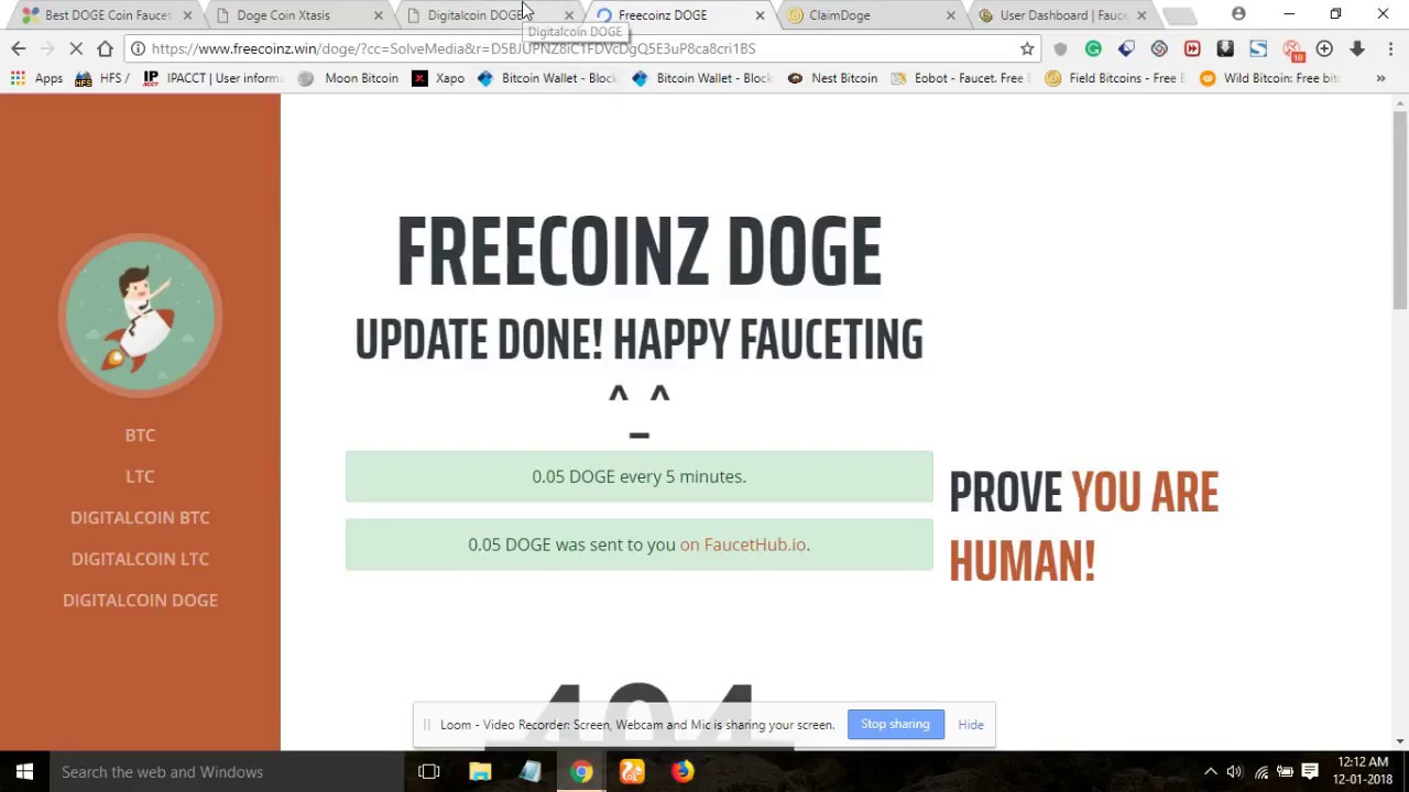 Doge Mineiro - Free DOGE faucet - FaucetFly