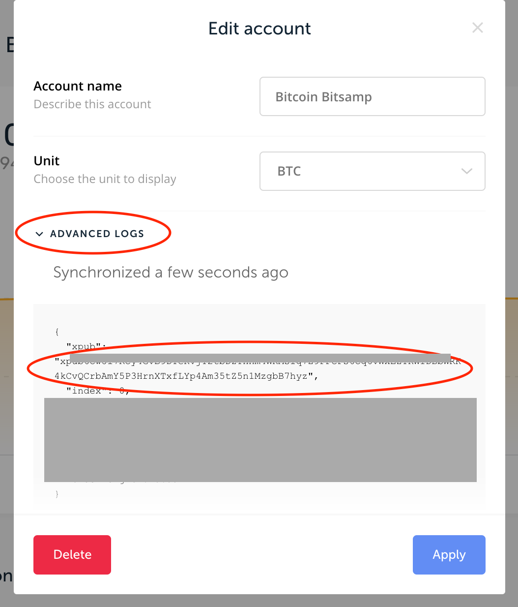 Tracking a Bitcoin xPub Address or Ledger xPub key using Vezgo