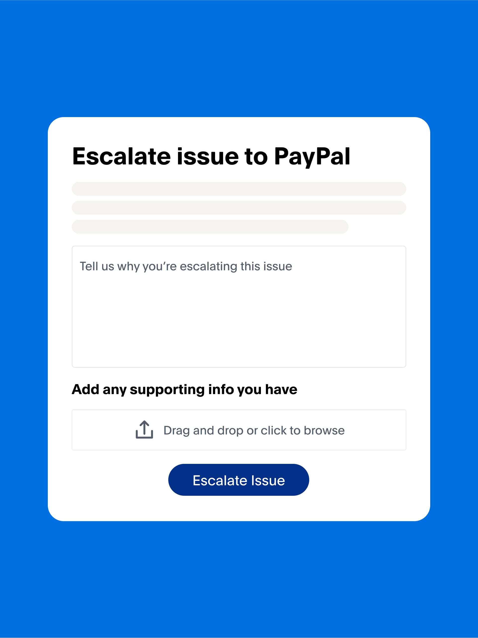 How do I escalate a PayPal dispute to a claim? | PayPal US