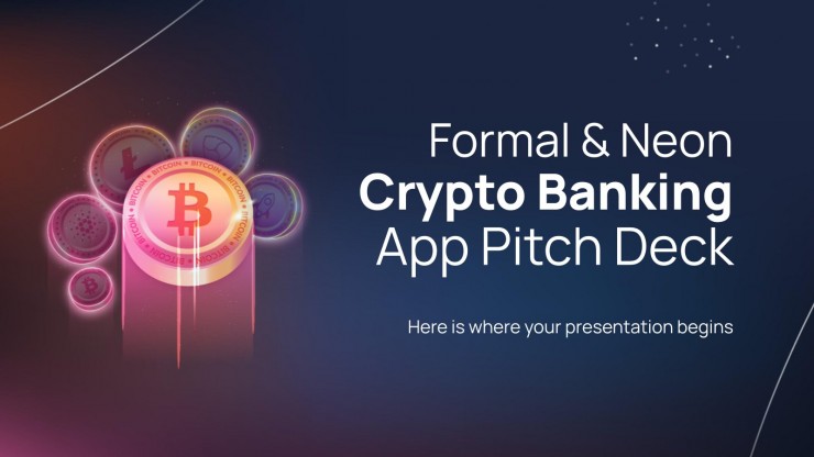 Neon Crypto Banking App Pitch Deck | Google Slides & PPT | Banking app, Google slides, Banking