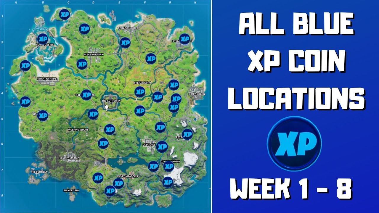 Fortnite XP Coins Locations: Where To Collect Midas XP Coins? Map included - Daily Star